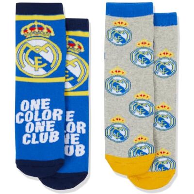 CERDÁ LIFE'S LITTLE MOMENTS Real Madrid Anti-Rutsch-Socken für Kinder – 2er Pack Real Madrid Socken mit rutschfester Gummisohle, weich und atmungsaktiv, Kindersocken für Zuhause und Fußball, Originaldesign CERDÁ LIFE'S LITTLE MOMENTS Real Madrid Anti-Rutsch-Socken für Kinder – 2er Pack Real Madrid Socken mit rutschfester Gummisohle, weich und atmungsaktiv, Kindersocken für Zuhause und Fußball, Originaldesign