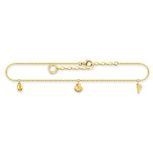 THOMAS SABO Fußkette Muscheln Gold 925 Sterlingsilber, 750 Gelbgold Vergoldung THOMAS SABO Fußkette Muscheln Gold 925 Sterlingsilber, 750 Gelbgold Vergoldung