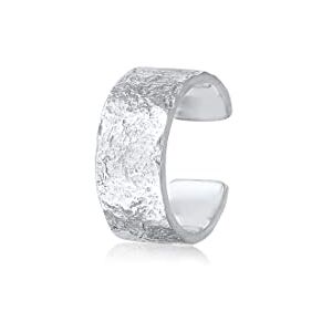 Elli Earcuff Silber 925 Ohrmanschette Damen Ohrringe für Frauen Ohrklemme Gehämmert Durchmesser 10mm Helix 0305141222 Elli Earcuff Silber 925 Ohrmanschette Damen Ohrringe für Frauen Ohrklemme Gehämmert Durchmesser 10mm Helix 0305141222