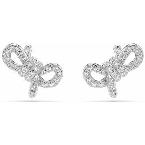 Swarovski Lifelong Ohrstecker, Pavé, Schleife, Weiß, Rhodiniert Swarovski Lifelong Ohrstecker, Pavé, Schleife, Weiß, Rhodiniert