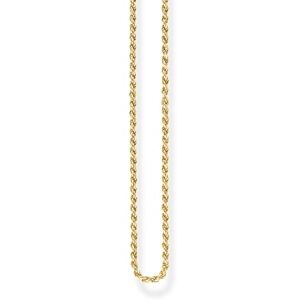THOMAS SABO Kordelkette 750 Gelbgold Vergoldung, 925 Sterlingsilber THOMAS SABO Kordelkette 750 Gelbgold Vergoldung, 925 Sterlingsilber