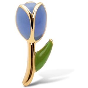 SINGULARU Einzelner Ohrring Tulpe. Sterlingsilber mit 18 kt Goldbeschichtung und Emaille. Schmuck für Damen SINGULARU Einzelner Ohrring Tulpe. Sterlingsilber mit 18 kt Goldbeschichtung und Emaille. Schmuck für Damen