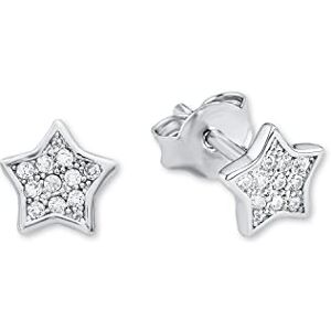 Amor Mädchen Ohrringe 925 Silber mit Zirkonia Stein Stern Ohrstecker AMR-E0077 Amor Mädchen Ohrringe 925 Silber mit Zirkonia Stein Stern Ohrstecker AMR-E0077