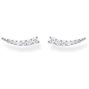 THOMAS SABO Damen Ohrringe Ear climber weiße Steine silber, 925 Sterlingsilber THOMAS SABO Damen Ohrringe Ear climber weiße Steine silber, 925 Sterlingsilber