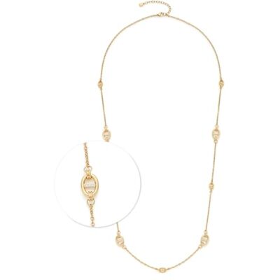 JEWELS BY LEONARDO Halskette Herma, lange Kette aus goldfarbenem Edelstahl, Schiffsanker-Kettenglieder mit eingesetzten zirkonia Steinchen, 80-85 cm Länge, Schmuck Geschenk, 024296 JEWELS BY LEONARDO Halskette Herma, lange Kette aus goldfarbenem Edelstahl, Schiffsanker-Kettenglieder mit eingesetzten zirkonia Steinchen, 80-85 cm Länge, Schmuck Geschenk, 024296