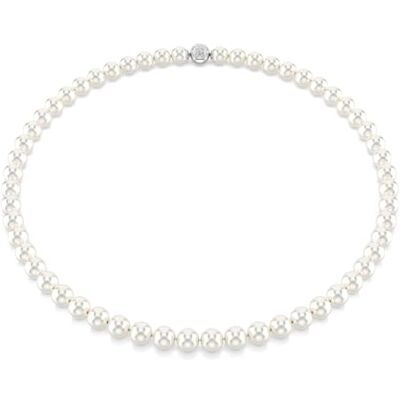 Swarovski Matrix Halskette, Kristallperle, Weiß, Rhodiniert Swarovski Matrix Halskette, Kristallperle, Weiß, Rhodiniert