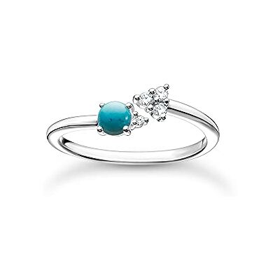 THOMAS SABO Damen Ring Pfeil türkiser Stein 925 Sterlingsilber TR2345-405-17 THOMAS SABO Damen Ring Pfeil türkiser Stein 925 Sterlingsilber TR2345-405-17