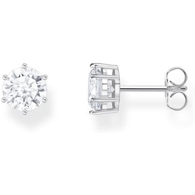 THOMAS SABO Ohrstecker mit großem, weißem Stein Recyceltes 925 Silber H2300-051-14 THOMAS SABO Ohrstecker mit großem, weißem Stein Recyceltes 925 Silber H2300-051-14