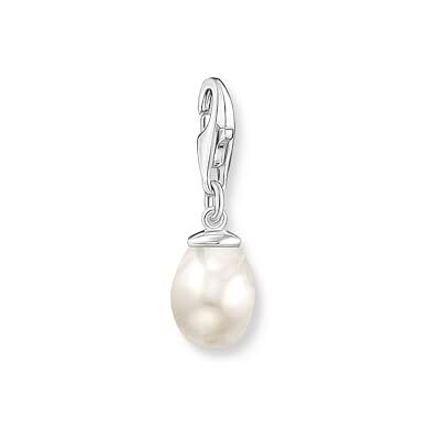THOMAS SABO Charm-Anhänger weiße Perle Silber 925 Sterlingsilber THOMAS SABO Charm-Anhänger weiße Perle Silber 925 Sterlingsilber