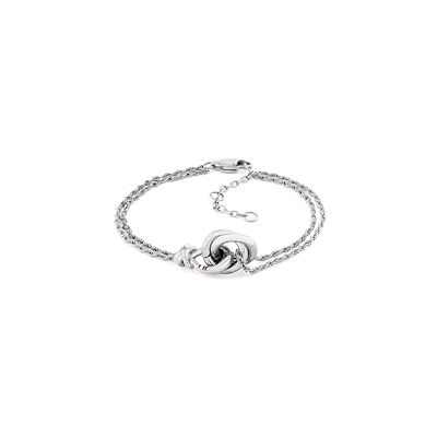 Tommy Hilfiger Jewelry Doppeltes Ketten-Armband für Damen aus Edelstahl mit einem Nautischen Knoten 2780990 Tommy Hilfiger Jewelry Doppeltes Ketten-Armband für Damen aus Edelstahl mit einem Nautischen Knoten 2780990