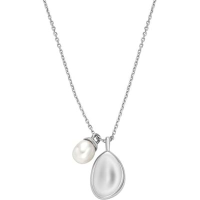 Skagen Damen-Halskette Agnethe Pearl Silver Edelstahl, SKJ1831040 Skagen Damen-Halskette Agnethe Pearl Silver Edelstahl, SKJ1831040