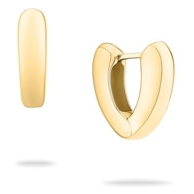 Echtzeit Creole The Modern Basic 1,9 cm, gold Edelstahl mit 14 Karat Vergoldung wasserfester & hautfreundlicher Schmuck leichte Ohrringe Geschenk für Damen Echtzeit Creole The Modern Basic 1,9 cm, gold Edelstahl mit 14 Karat Vergoldung wasserfester & hautfreundlicher Schmuck leichte Ohrringe Geschenk für Damen
