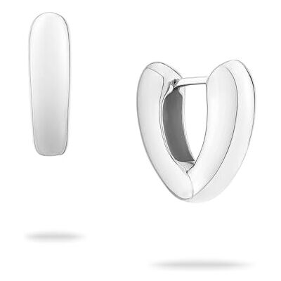 Echtzeit Creole The Modern Basic 1,9 cm, silber glänzender Edelstahl wasserfester & hautfreundlicher Schmuck leichte Ohrringe Geschenk für Damen Echtzeit Creole The Modern Basic 1,9 cm, silber glänzender Edelstahl wasserfester & hautfreundlicher Schmuck leichte Ohrringe Geschenk für Damen