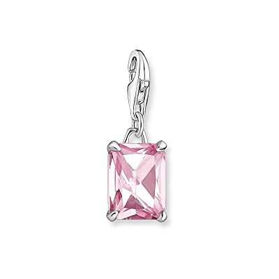 THOMAS SABO Charm-Anhänger pinker Stein Silber 925 Sterlingsilber THOMAS SABO Charm-Anhänger pinker Stein Silber 925 Sterlingsilber