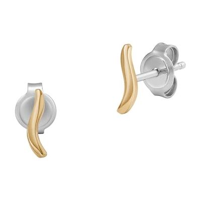 Skagen Damenohrstecker Essential Waves Edelstahl goldfarben, SKJ1782710 Skagen Damenohrstecker Essential Waves Edelstahl goldfarben, SKJ1782710