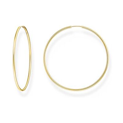 THOMAS SABO Creolen groß vergoldet 925 Sterlingsilber, 750 Gelbgold Vergoldung THOMAS SABO Creolen groß vergoldet 925 Sterlingsilber, 750 Gelbgold Vergoldung