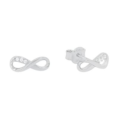 s.Oliver Damen Ohrstecker Infinity, 925er Sterling Silber rhodiniert s.Oliver Damen Ohrstecker Infinity, 925er Sterling Silber rhodiniert