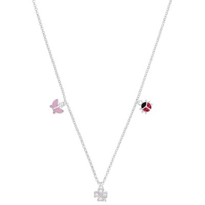 Prinzessin Lillifee Kette mit Anhänger 925 Sterling Silber Mädchen Kinder Halsschmuck, mit Zirkonia synth., 35+3 cm, Silber, Schmetterling, Kommt in Schmuck Geschenk Box, 2037943 Prinzessin Lillifee Kette mit Anhänger 925 Sterling Silber Mädchen Kinder Halsschmuck, mit Zirkonia synth., 35+3 cm, Silber, Schmetterling, Kommt in Schmuck Geschenk Box, 2037943