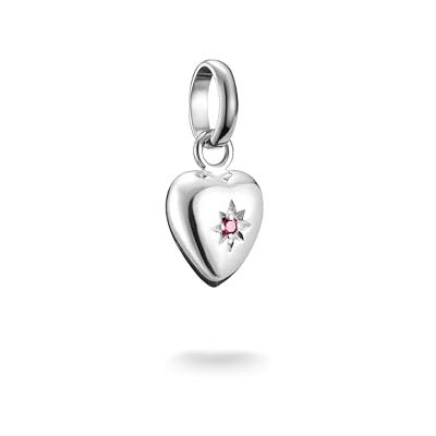 THOMAS SABO Charm-Anhänger Herz mit Stern Connect Silber Recyceltes 925 Silber THOMAS SABO Charm-Anhänger Herz mit Stern Connect Silber Recyceltes 925 Silber