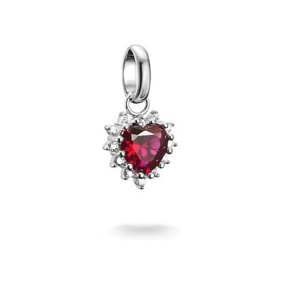 THOMAS SABO Charm-Anhänger True Romance rotes Herz Connect Silber Recyceltes 925 Silber THOMAS SABO Charm-Anhänger True Romance rotes Herz Connect Silber Recyceltes 925 Silber