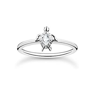 THOMAS SABO Damen Ring Schildkröte Silber 925 Sterlingsilber TR2401-051-14-54 THOMAS SABO Damen Ring Schildkröte Silber 925 Sterlingsilber TR2401-051-14-54