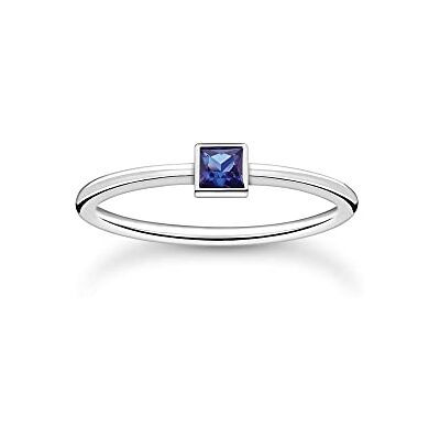 THOMAS SABO Ring mit blauem Stein 925 Sterlingsilber THOMAS SABO Ring mit blauem Stein 925 Sterlingsilber