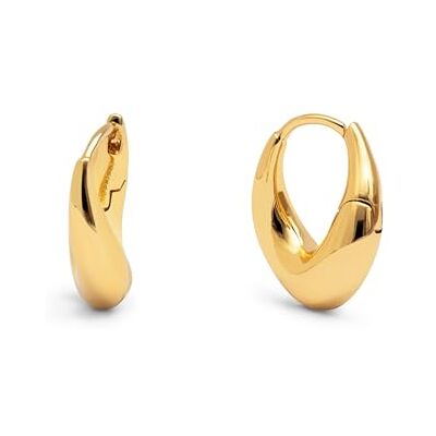 SINGULARU Organic Twist Ohrringe. Messing mit 18 Kt Vergoldeter Beschichtung. Schmuck für Damen. SINGULARU Organic Twist Ohrringe. Messing mit 18 Kt Vergoldeter Beschichtung. Schmuck für Damen.