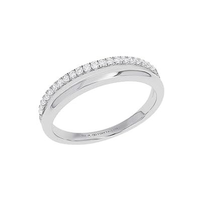TOM TAILOR Ring für Damen, Silber 925, 4 mm, mit Zirkonia, silber, Geschenkidee, kommt in Schmuck Geschenk Box, 2100653 TOM TAILOR Ring für Damen, Silber 925, 4 mm, mit Zirkonia, silber, Geschenkidee, kommt in Schmuck Geschenk Box, 2100653