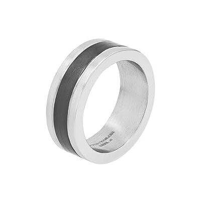 TOM TAILOR Ring für Herren, Edelstahl, 8 mm, Bicolor, Geschenkidee, kommt in Schmuck Geschenk Box, 2100666 TOM TAILOR Ring für Herren, Edelstahl, 8 mm, Bicolor, Geschenkidee, kommt in Schmuck Geschenk Box, 2100666