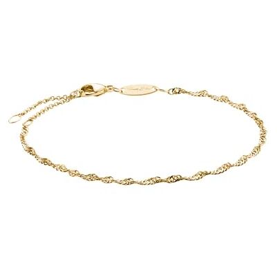 THOMAS SABO Charm-Armband Singapur-Design vergoldet Recyceltes 925 Silber, 18k Vergoldung THOMAS SABO Charm-Armband Singapur-Design vergoldet Recyceltes 925 Silber, 18k Vergoldung