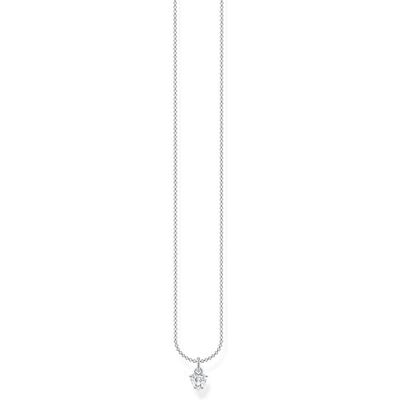 THOMAS SABO Kette weißer Stein silber 925 Sterlingsilber THOMAS SABO Kette weißer Stein silber 925 Sterlingsilber