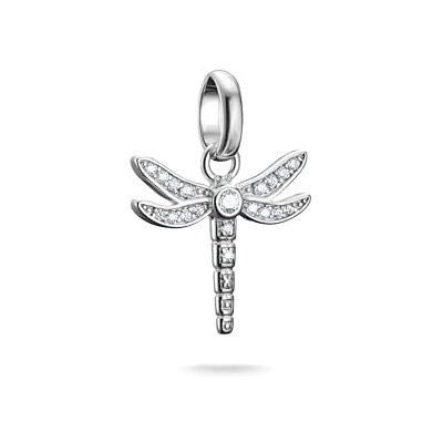 THOMAS SABO Charm-Anhänger Libelle mit Steinen Connect Silber Recyceltes 925 Silber THOMAS SABO Charm-Anhänger Libelle mit Steinen Connect Silber Recyceltes 925 Silber