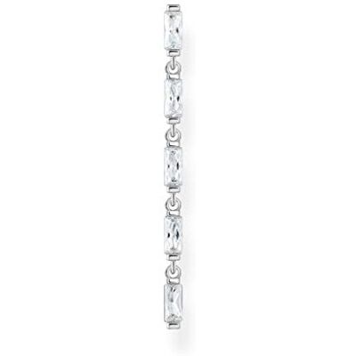 THOMAS SABO Einzel Ohrring weiße Steine silber 925 Sterlingsilber THOMAS SABO Einzel Ohrring weiße Steine silber 925 Sterlingsilber