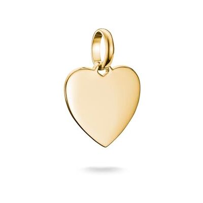 THOMAS SABO Charm-Anhänger Herz Connect vergoldet 18k Vergoldung, Recyceltes 925 Silber THOMAS SABO Charm-Anhänger Herz Connect vergoldet 18k Vergoldung, Recyceltes 925 Silber