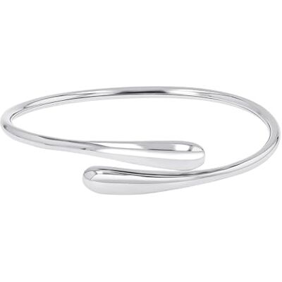 TOM TAILOR Armreif für Damen, Edelstahl, 60 mm, silber, Geschenkidee, Armschmuck, Damenschmuck, 2100544 TOM TAILOR Armreif für Damen, Edelstahl, 60 mm, silber, Geschenkidee, Armschmuck, Damenschmuck, 2100544