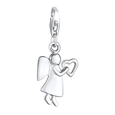 Elli Charm Damen Charm Schutzengel Herz Himmel in 925 Sterling Silber Elli Charm Damen Charm Schutzengel Herz Himmel in 925 Sterling Silber
