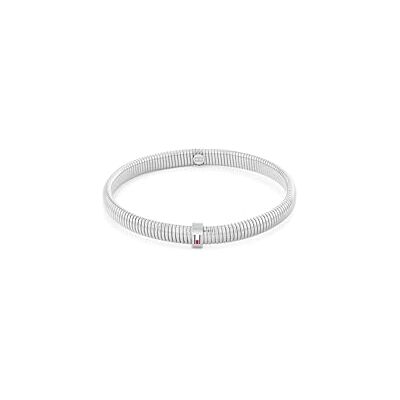 Tommy Hilfiger Jewelry Dehnbarer Armreif für Damen aus Edelstahl – Erhältlich in Silber, Golden, Roségold oder Bicolor Tommy Hilfiger Jewelry Dehnbarer Armreif für Damen aus Edelstahl – Erhältlich in Silber, Golden, Roségold oder Bicolor