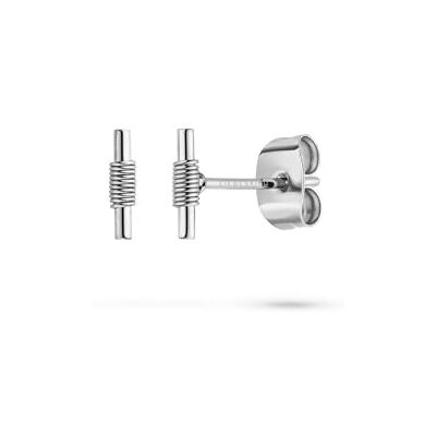 LIEBESKIND BERLIN Twist Ohrring Ohrring aus Edelstahl Silber 0,7 cm Steckverschluss wasserfest & hautfreundlich LIEBESKIND BERLIN Twist Ohrring Ohrring aus Edelstahl Silber 0,7 cm Steckverschluss wasserfest & hautfreundlich