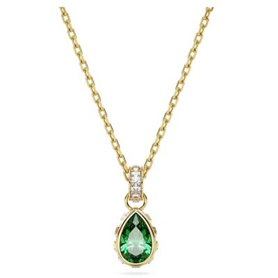 Swarovski Chroma Halskette, Grüne und Vergoldete Damenhalskette mit Strahlendem Anhänger Swarovski Chroma Halskette, Grüne und Vergoldete Damenhalskette mit Strahlendem Anhänger