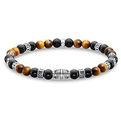 THOMAS SABO Armband Elemente Tigerauge 925 Sterlingsilber, Geschwärzt THOMAS SABO Armband Elemente Tigerauge 925 Sterlingsilber, Geschwärzt