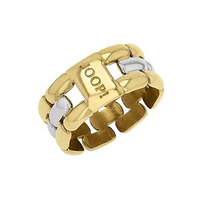 Joop! Ring für Damen, Edelstahl, 9 mm, Bicolor, Geschenkidee, kommt in Schmuck Geschenk Box Joop! Ring für Damen, Edelstahl, 9 mm, Bicolor, Geschenkidee, kommt in Schmuck Geschenk Box