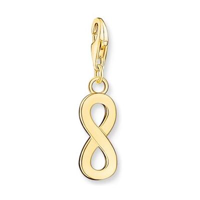 THOMAS SABO Charm-Anhänger Unendlichkeitszeichen vergoldet 925 Sterlingsilber, 750 Gelbgold Vergoldung THOMAS SABO Charm-Anhänger Unendlichkeitszeichen vergoldet 925 Sterlingsilber, 750 Gelbgold Vergoldung