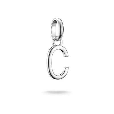 THOMAS SABO Charm-Anhänger Buchstabe C Connect Silber Recyceltes 925 Silber THOMAS SABO Charm-Anhänger Buchstabe C Connect Silber Recyceltes 925 Silber