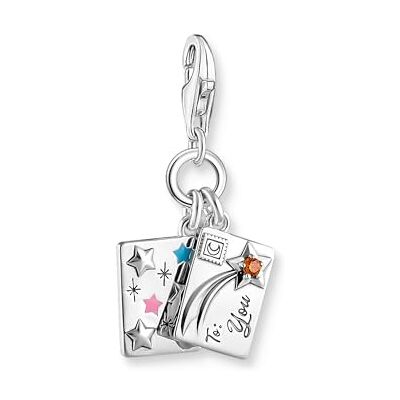 THOMAS SABO Charm-Anhänger 925 Sterlingsilber, Geschwärzt, Kaltemail THOMAS SABO Charm-Anhänger 925 Sterlingsilber, Geschwärzt, Kaltemail
