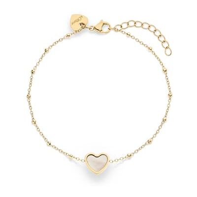 s.Oliver Bracelet Elegantes Armband aus poliertem Edelstahl gold Gliederkette verstellbar bis 21 cm wasserfest & hautfreundlich s.Oliver Bracelet Elegantes Armband aus poliertem Edelstahl gold Gliederkette verstellbar bis 21 cm wasserfest & hautfreundlich