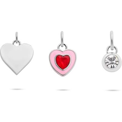 Tamaris Damen Charms Anhänger TJ-0689-P-03 aus Edelstahl in Silber mit Zirkoniasteinen Tamaris Damen Charms Anhänger TJ-0689-P-03 aus Edelstahl in Silber mit Zirkoniasteinen