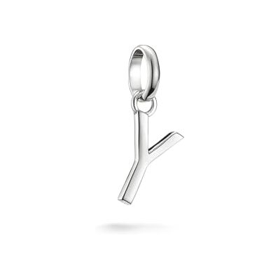 THOMAS SABO Charm-Anhänger Buchstabe Y Connect Silber Recyceltes 925 Silber THOMAS SABO Charm-Anhänger Buchstabe Y Connect Silber Recyceltes 925 Silber