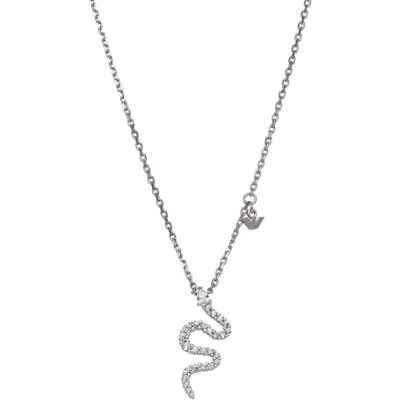 Giorgio Armani EG3611040 Damen Collier Schlange Sterling-Silber 925 42 cm Giorgio Armani EG3611040 Damen Collier Schlange Sterling-Silber 925 42 cm