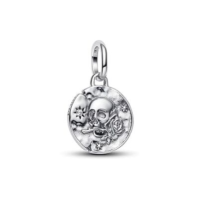 PANDORA Totenkopf Medaillon-Charm 794089C01 Charm Anhänger PANDORA Totenkopf Medaillon-Charm 794089C01 Charm Anhänger