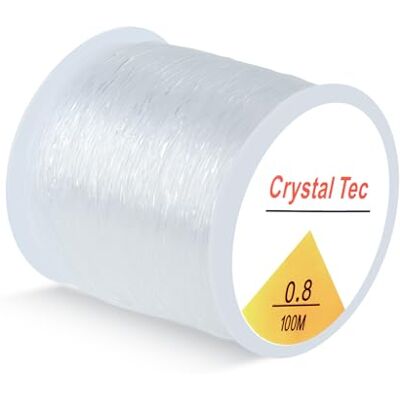SUTOUG 0,8 mm elastische Schnur für Armbänder, 100 m, Kristall, elastische Schnur für Armband, Perlen, Schmuck, DIY, Basteln, Armbänder, Halsketten, Weiß SUTOUG 0,8 mm elastische Schnur für Armbänder, 100 m, Kristall, elastische Schnur für Armband, Perlen, Schmuck, DIY, Basteln, Armbänder, Halsketten, Weiß